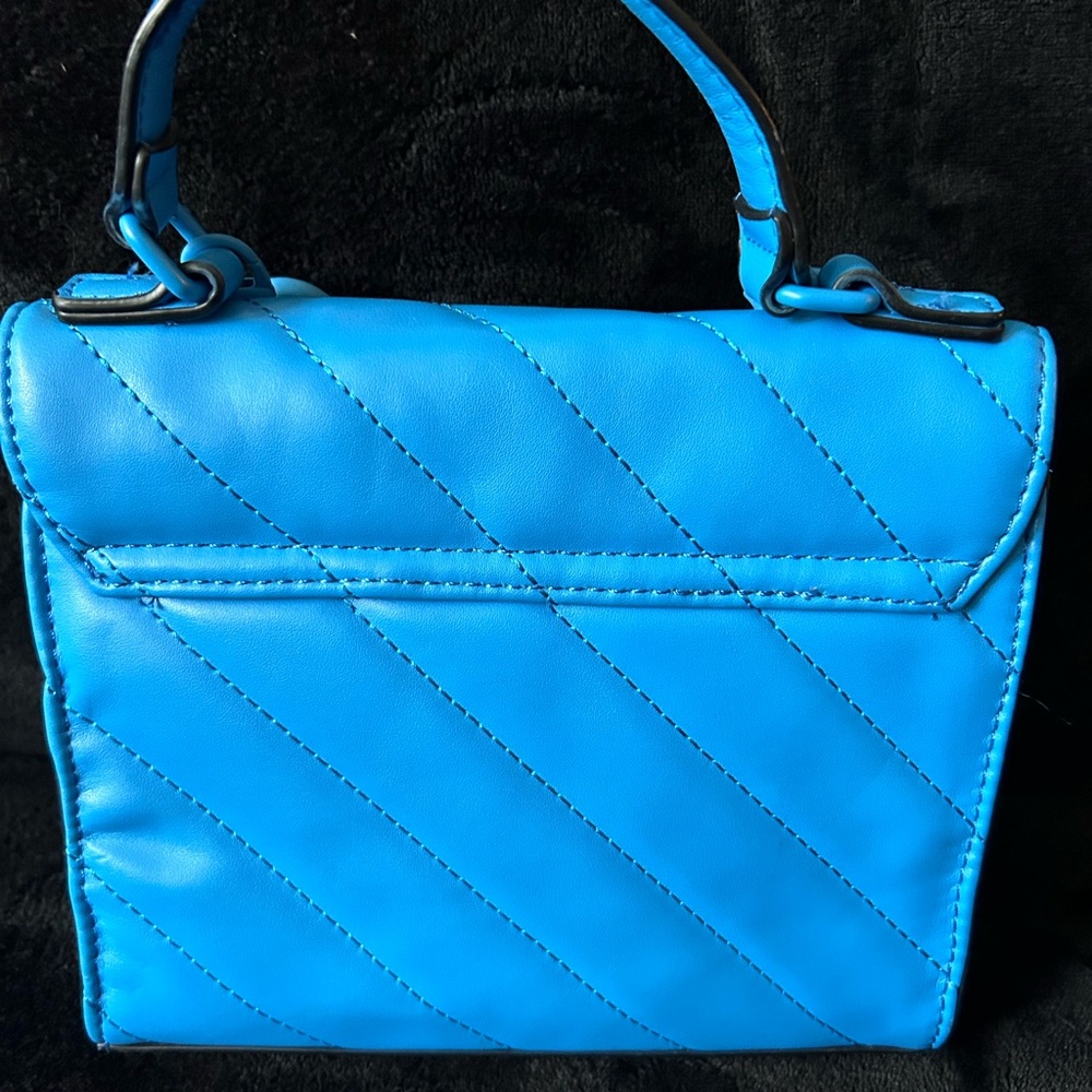 ALDO Sky Blue Quilted Chain-Handle Crossbody Bag - Picture 5 of 7